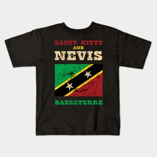 Flag of Saint Kitts and Nevis Kids T-Shirt